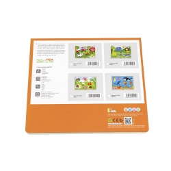 Viga 51450 Puzzle na podkładce 16 elementów - życie na łące